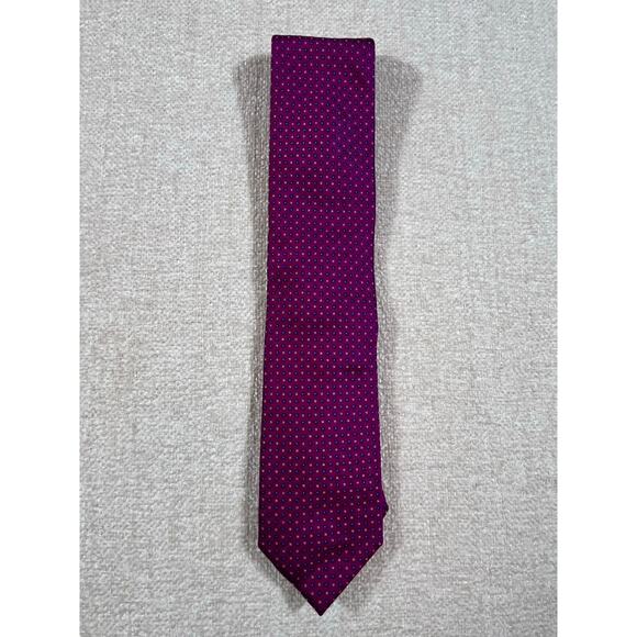 Robert Talbot Men’s Red Geometric Silk Necktie 59" × 3.25" 100% Silk Designer - Picture 9 of 9